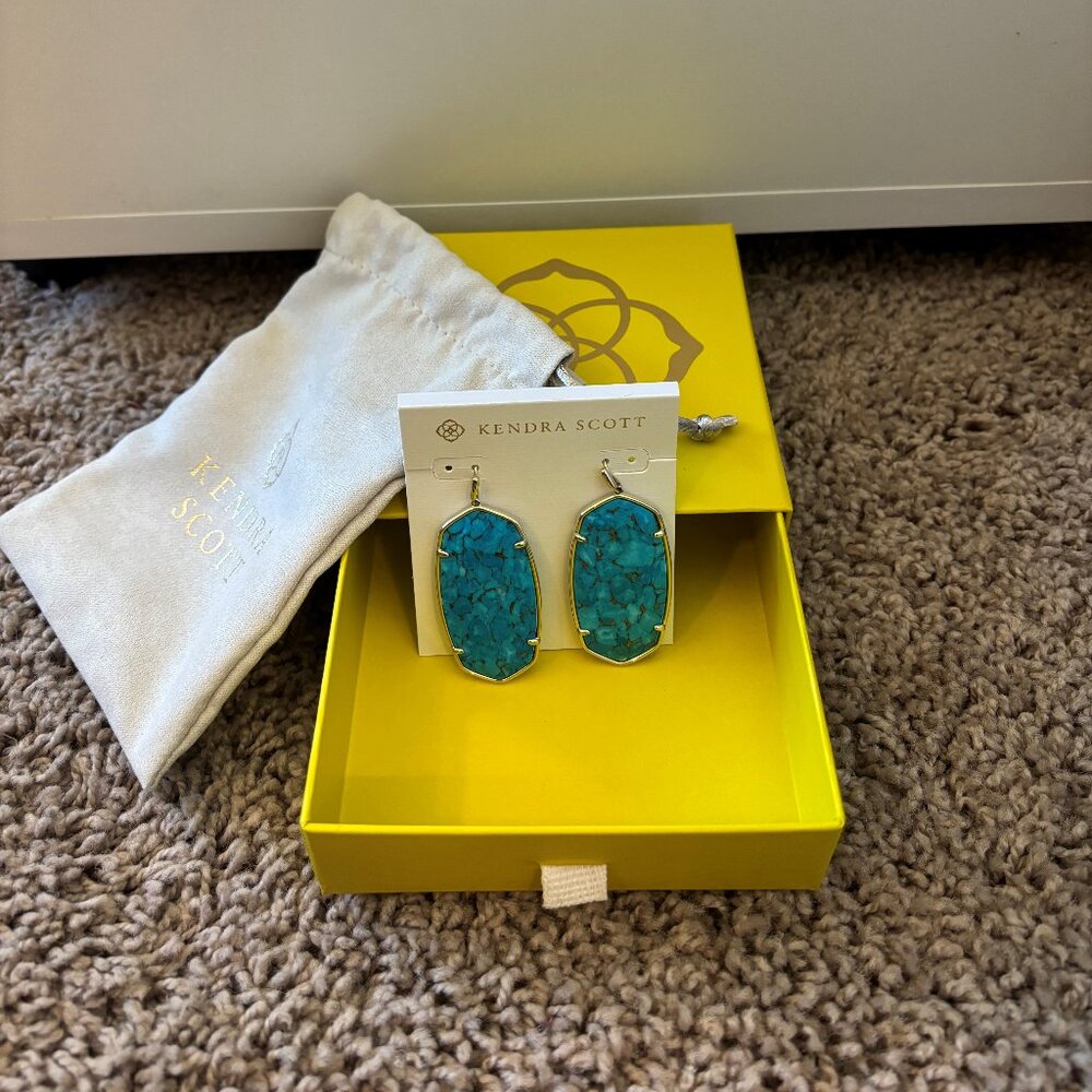 Kendra Scott Drop Earrings – Sterling Silver